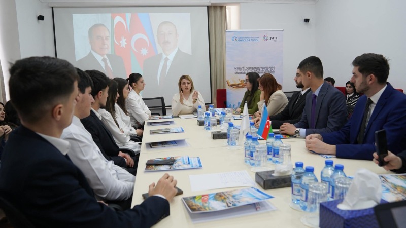 Gənclərlə ilhamverici görüş: “Dünənimiz, Bu günümüz və Gələcəyimiz” mövzusunda maraqlı müzakirə aparılıb